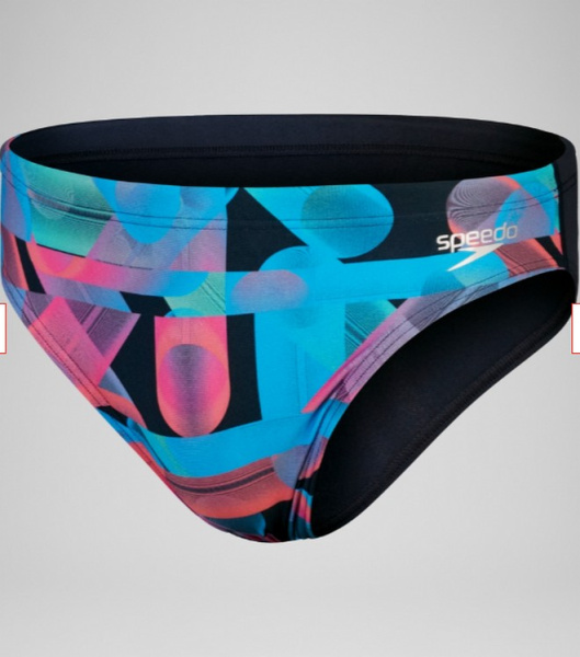 Плавки Speedo Club Training Allover Digital 7cm Brief (Мужской; 36 (52); синий/мультиколор)